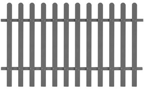 Gard din sipci, 200 x 120 cm, WPC 1, Gri, 120 cm