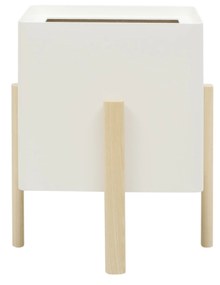Ghiveci quadrat cu auto-irrigare ASHI, diferite variante - Hobby Flower Culoare: albume
