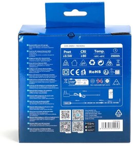 Bandă LED RGBW Aigostar 5m MESH LED/24W/230V 2700-6500K + telecomandă