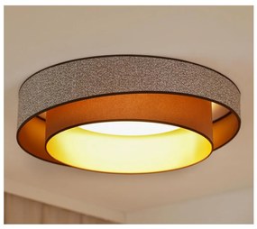 Plafonieră LED dimabilă Brilagi VEGAS SHINE LED/24W/230V d. 60 cm maro + telecomandă