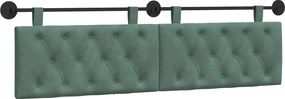 vidaXL Cap de pat suspendat Verde Mării 190 x 55 x 7 cm Catifea