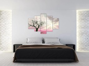 Tabloul copacului roz (150x105 cm)