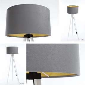 Lampadar STANDART 1xE27/60W/230V gri/alb