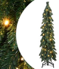 vidaXL Brad de Crăciun artificial pre-iluminat cu 60 LED-uri, 120 cm