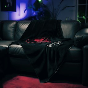 Pătură fleece Diablo Chairs: neagră