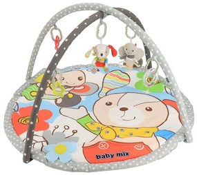 Baby Mix Păturică de joacă Câine și fluture, 90 x60 cm