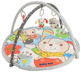 Baby Mix Păturică de joacă Câine și fluture, 90 x60 cm