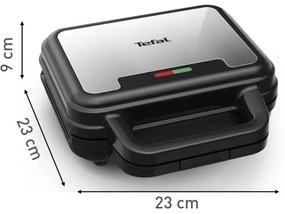Aparat de sandvici Tefal ULTRA COMPACT 3 în 1 700W/230V negru/crom
