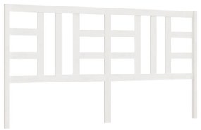 817856 vidaXL Tăblie de pat, alb, 186x4x100 cm, lemn masiv de pin