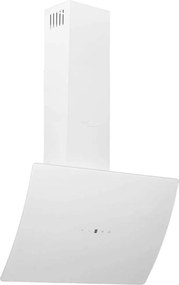 vidaXL Hotă de perete, alb, 60 cm, oțel și sticlă securizată