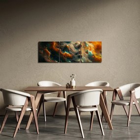 Tablou - Chip în Spațiu (cu ceas) (90x30 cm)