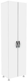 Dulap multifunctional Adore Diamond, 8 rafturi, 2 Usi, Alb 50x181x37 Cm