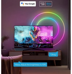 Bandă LED flexibilă Govee Neon SMART 2m RGBIC Wi-Fi IP67