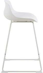 Scaun de bar alb (înălțime șezut 66 cm) Tina – Actona