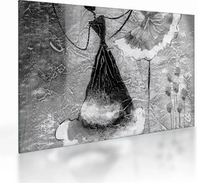Tablou pe sticlă - Pictură africană (70x50 cm)