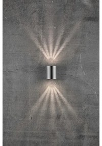 Nordlux - Aplică de perete LED pentru exterior CANTO, 2xLED/6W/230V, IP44, inox