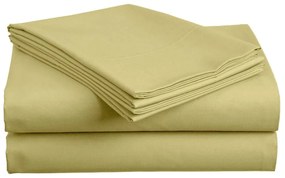 Cearsaf din bumbac LUX galben 140x240 cm