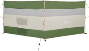 vidaXL Paravan de camping verde 340x130 cm impermeabil