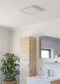 Eglo FUEVA 901337 - Plafonieră LED pentru baie, 13W, 230V, 29x29 cm, IP44, alb