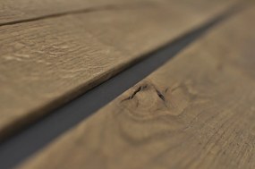 Masa lucrata manual din lemn de stejar natural • model LOST | Dimensiuni: 220 x 100 x 78 cm