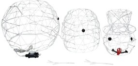 Brilagi - Decorațiune LED de Crăciun pentru exterior, om de zăpadă, 3,6W/31/230V, 6500K, 120 cm, IP44