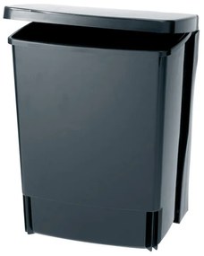 Brabantia Coș încorporabil 647043, 10 L, Deschidere largă, Curățare ușoară, Negru