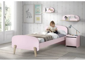 Raft mic de perete Vipack Kiddy, roz