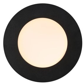 Spot incastrabil LED pentru baie IP65 Leonis negru 2700K
