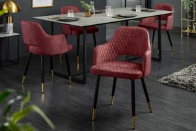 Neînvins Scaun de lux Paris catifea rosu