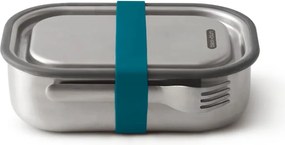 Cutie pentru pranz Black+Blum BAM-SS-L005, 1 l, Dreptunghiulara, Potrivita pentru cuptor, Fara BPA, Otel inoxidabil, Inox/Albastru