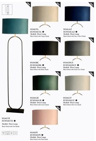 Lampadar/Lampa de podea decorativa Modish negru/taupe