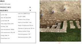 Aplica de perete exterior IP44 LED Helix 77471031 DFTP