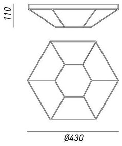 Plafonier design clasic finisaj brunito Il Rilegato 490.00.80