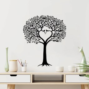 Accesoriu decorativ de perete metalic Love tree