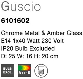 Aplica moderna design elegant Guscio, chihlimbar NVL-6101602