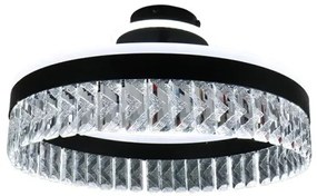 Lustră LED dimabilă aplicată LED/75W/230V 3000-6500K negru + telecomandă