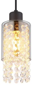 Pendul design modern Backey negru, fumuriu