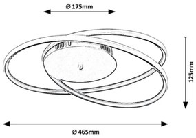Rabalux - Plafonieră LED/40W/230V