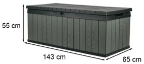 Cutie de depozitare pentru grădină Darwin 380L verde