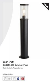 Stalp de exterior modern IP44 Bakerloo H-73cm