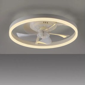 JUST LIGHT. 14624-16 - Ventilator de tavan LED cu lumină RITA LED/22W/230V + telecomandă