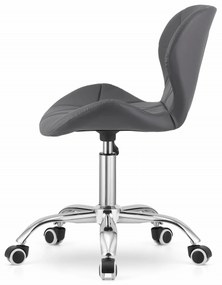 Scaun de birou din piele ecologica Culoare gri, AVOLA