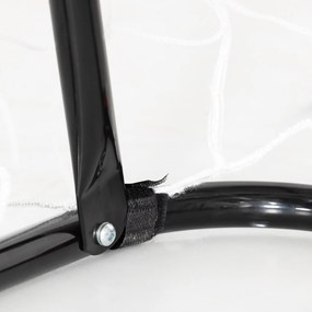 HOMCOM But de fotbal poarta de fotbal structura metal plasa PE cuie &amp; unelte incluse dim. 186L x 62l x 123H cm negru alb | Aosom Romania