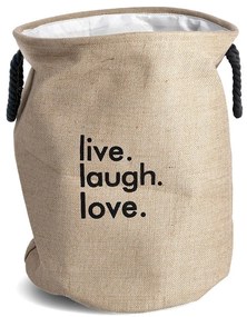 Cos de rufe DENIM, rotund, 60 L