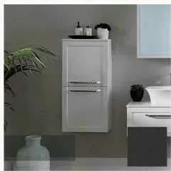 Dulap mediu suspendat KolpaSan Blanche antracit 92 cm