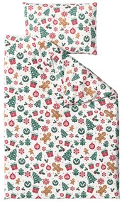 Lenjerie de pat din bumbac MERRY MOOD albă Dimensiune lenjerie de pat: 70 x 90 cm | 140 x 200 cm