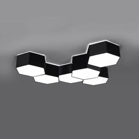 Plafonieră SUNDE 2xE27/60W/230V 11,5 cm neagră Sollux SL.1059