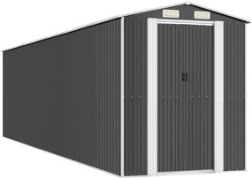 vidaXL Șopron de grădină, antracit, 192x772x223 cm, oțel galvanizat