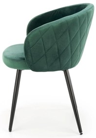 Scaun de masa Catifea Verde Inchis, LANGS 430