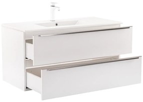 Dulap inferior Vario Trim 100 cu lavoar alb-alb
